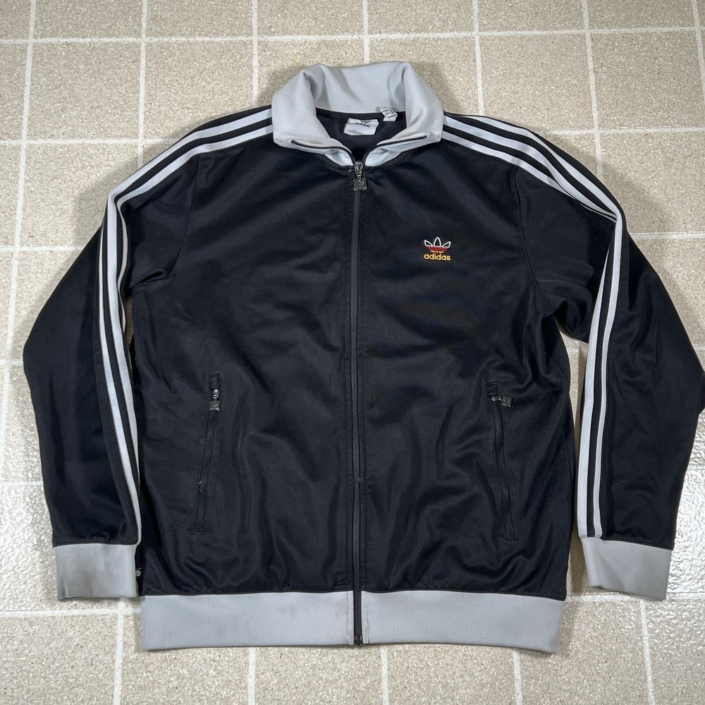 Adidas Track Jacket Sz XL Germany Trefoil Firebird Originals SST Beckenbauer